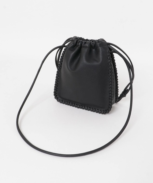 URBAN RESEARCH ROSSO（アーバンリサーチロッソ）の「ステッチデザインポシェット（ショルダーバッグ・レディース・オフホワイト/ラベンダー/ブラック・-）」の14枚目の写真