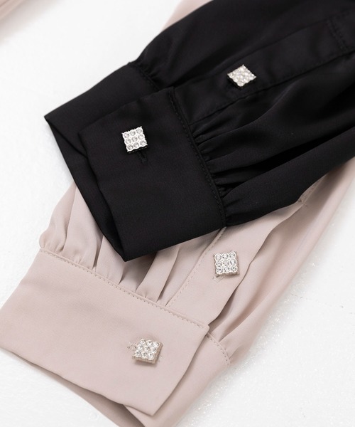 DearMyLoveMillor（ディアマイラブミラー）の「デコルテオープンワンピース（ワンピース・レディース・ブラック/ピンクベージュ・MEDIUM/LARGE/X-LARGE/XX-LARGE）」の15枚目の写真