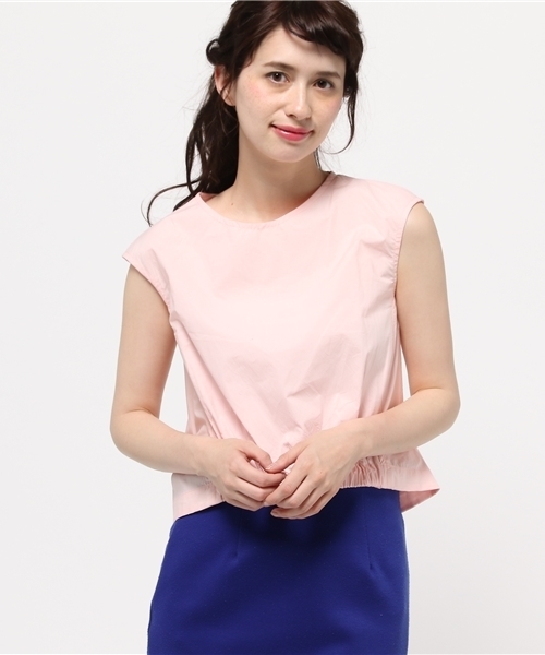 Ray BEAMS(レイビームス)の「Ray BEAMS / クルーネック コクーン プルオーバー(シャツ/ブラウス・レディース・ホワイト/ブラック/ピンク・1/0)」の1枚目の写真