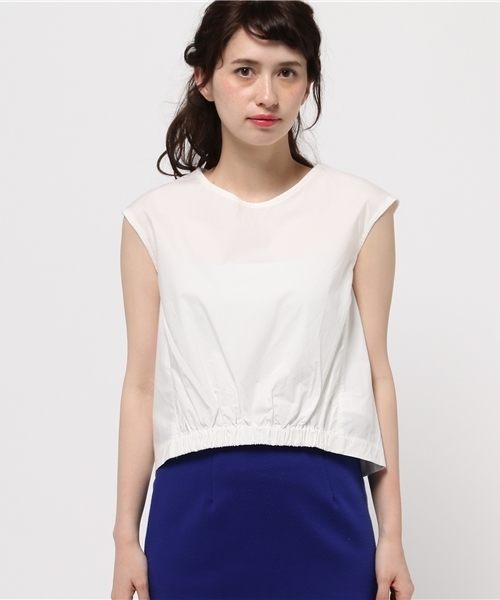 Ray BEAMS(レイビームス)の「Ray BEAMS / クルーネック コクーン プルオーバー(シャツ/ブラウス・レディース・ホワイト/ブラック/ピンク・1/0)」の4枚目の写真