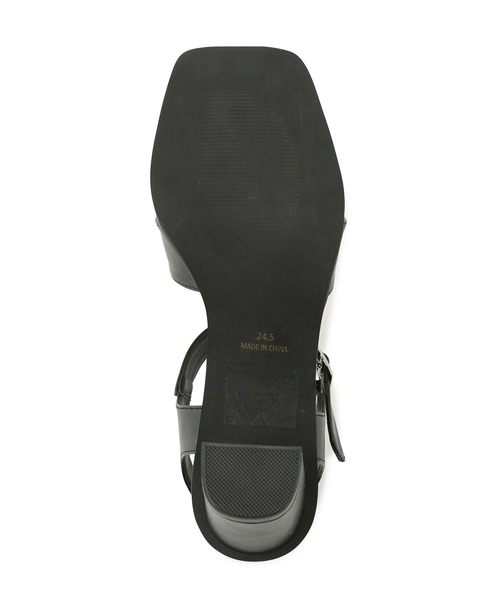 Juze（ジュゼ）の「スクエアトゥヒールグルカサンダル（サンダル・レディース・ブラック/イエロー/オフホワイト・22.5cm/23.5cm/24.5cm）」の10枚目の写真