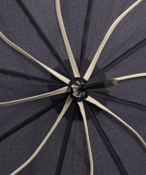 GLOBAL WORK（グローバルワーク）の「フラワーパイピング傘/170660（長傘・レディース・ホワイト/ライトグリーン/ネイビー・FREE）」の8枚目の写真