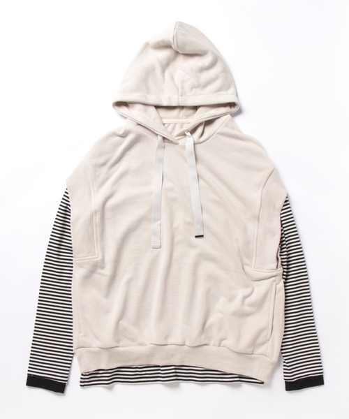 aunt lily（アントリリー）の「裏毛フーディベスト&ボートネックプルオーバー（ベスト・レディース・ネイビー/ピンク/ブラック/オフホワイト/セージグリーン・7号/9号/11号/13号/15号）」の10枚目の写真