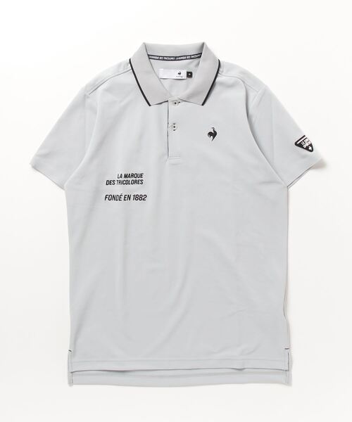 le coq sportif GOLF（ルコックスポルティフゴルフ）の「ベーシック半袖ポロシャツ  吸汗速乾 ストレッチ UVカット (WH00のみKEEP CLEAN)  メンズ ゴルフウエア（ポロシャツ・メンズ・ブルー/ネイビー/ホワイト/グレー/ブラック・M/3L/L/XL）」の3枚目の写真
