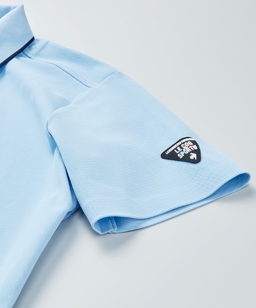le coq sportif GOLF（ルコックスポルティフゴルフ）の「ベーシック半袖ポロシャツ  吸汗速乾 ストレッチ UVカット (WH00のみKEEP CLEAN)  メンズ ゴルフウエア（ポロシャツ・メンズ・ブルー/ネイビー/ホワイト/グレー/ブラック・M/3L/L/XL）」の7枚目の写真