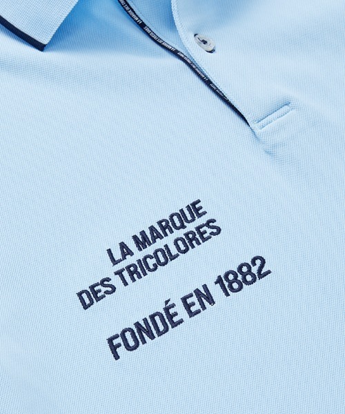 le coq sportif GOLF（ルコックスポルティフゴルフ）の「ベーシック半袖ポロシャツ  吸汗速乾 ストレッチ UVカット (WH00のみKEEP CLEAN)  メンズ ゴルフウエア（ポロシャツ・メンズ・ブルー/ネイビー/ホワイト/グレー/ブラック・M/3L/L/XL）」の10枚目の写真
