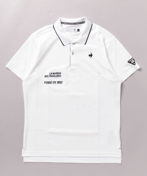 le coq sportif GOLF（ルコックスポルティフゴルフ）の「ベーシック半袖ポロシャツ  吸汗速乾 ストレッチ UVカット (WH00のみKEEP CLEAN)  メンズ ゴルフウエア（ポロシャツ・メンズ・ブルー/ネイビー/ホワイト/グレー/ブラック・M/3L/L/XL）」の11枚目の写真