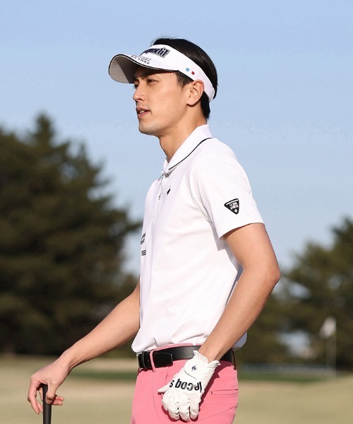 le coq sportif GOLF（ルコックスポルティフゴルフ）の「ベーシック半袖ポロシャツ  吸汗速乾 ストレッチ UVカット (WH00のみKEEP CLEAN)  メンズ ゴルフウエア（ポロシャツ・メンズ・ブルー/ネイビー/ホワイト/グレー/ブラック・M/3L/L/XL）」の12枚目の写真