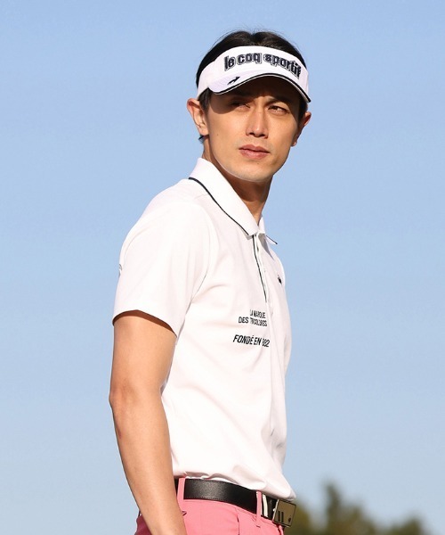 le coq sportif GOLF（ルコックスポルティフゴルフ）の「ベーシック半袖ポロシャツ  吸汗速乾 ストレッチ UVカット (WH00のみKEEP CLEAN)  メンズ ゴルフウエア（ポロシャツ・メンズ・ブルー/ネイビー/ホワイト/グレー/ブラック・M/3L/L/XL）」の14枚目の写真
