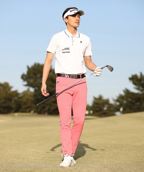 le coq sportif GOLF（ルコックスポルティフゴルフ）の「ベーシック半袖ポロシャツ  吸汗速乾 ストレッチ UVカット (WH00のみKEEP CLEAN)  メンズ ゴルフウエア（ポロシャツ・メンズ・ブルー/ネイビー/ホワイト/グレー/ブラック・M/3L/L/XL）」の16枚目の写真