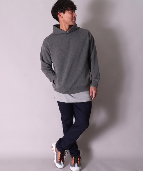 BAYBLO(ベイブロ)の「(BG)【ユニセックス】ストレッチ サルエル チノパンツ(チノパンツ・メンズ・ワイン/ベージュ/ネイビー/カーキ/チャコールグレー/ブラック・MEDIUM/LARGE/X-LARGE)」の10枚目の写真