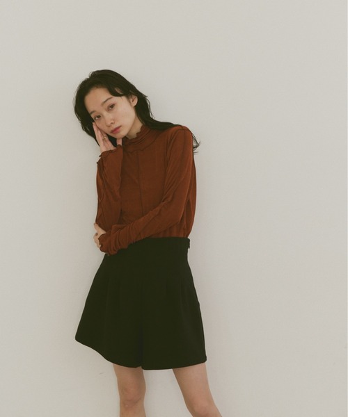 moi tytto（モイテュット）の「メロウロングスリーブトップス（Tシャツ/カットソー・レディース・ナチュラル/ブラウン/ブラック・FREE）」の11枚目の写真