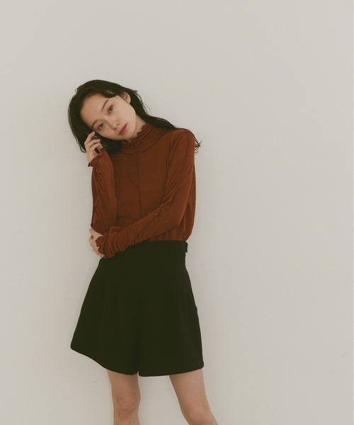 moi tytto（モイテュット）の「メロウロングスリーブトップス（Tシャツ/カットソー・レディース・ナチュラル/ブラウン/ブラック・FREE）」の13枚目の写真