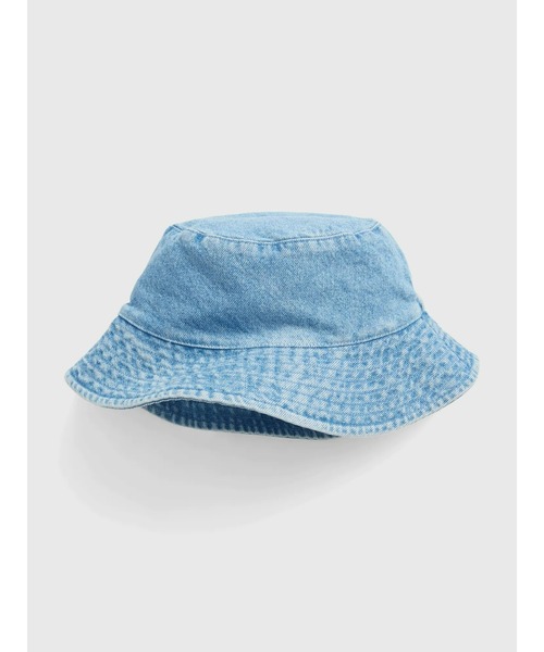 GAP(ギャップ)の「ウォッシュウェル デニム バケットハット (キッズ)(ハット・キッズ・ライトインディゴブルー・S/M/L/XL)」の1枚目の写真