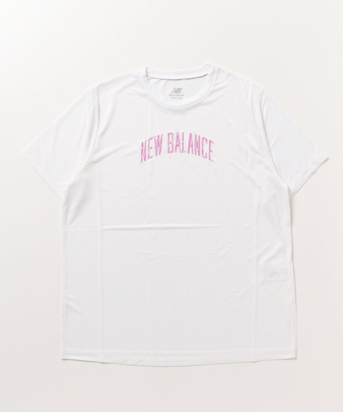 NEW BALANCE(ニューバランス)の「ニューバランス New Balance オーバーサイズショートスリーブTシャツ(Tシャツ/カットソー・レディース・ホワイト/ブラック/スモークピンク・S/XL/M/L)」の2枚目の写真