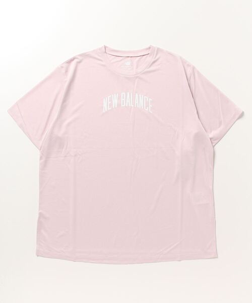NEW BALANCE(ニューバランス)の「ニューバランス New Balance オーバーサイズショートスリーブTシャツ(Tシャツ/カットソー・レディース・ホワイト/ブラック/スモークピンク・S/XL/M/L)」の1枚目の写真
