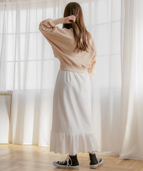 flower（フラワー）の「ドルマンスリーブスウェット（スウェット・レディース・ピンク/アイボリー・FREE）」の10枚目の写真