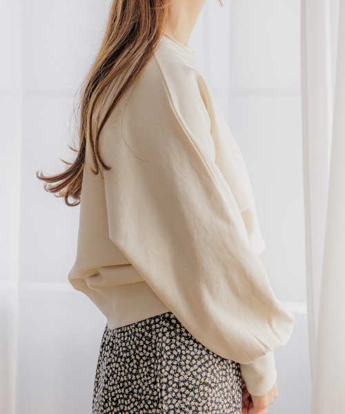 flower（フラワー）の「ドルマンスリーブスウェット（スウェット・レディース・ピンク/アイボリー・FREE）」の17枚目の写真