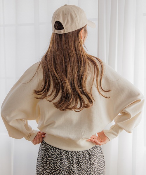 flower（フラワー）の「ドルマンスリーブスウェット（スウェット・レディース・ピンク/アイボリー・FREE）」の6枚目の写真