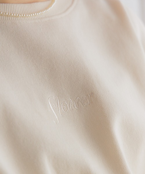 flower（フラワー）の「ドルマンスリーブスウェット（スウェット・レディース・ピンク/アイボリー・FREE）」の20枚目の写真