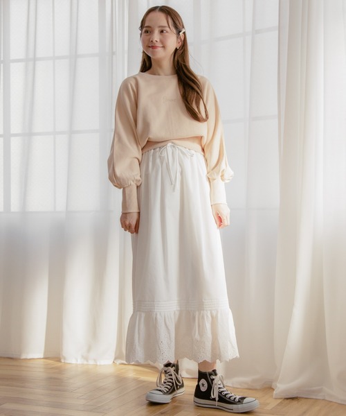 flower（フラワー）の「ドルマンスリーブスウェット（スウェット・レディース・ピンク/アイボリー・FREE）」の21枚目の写真