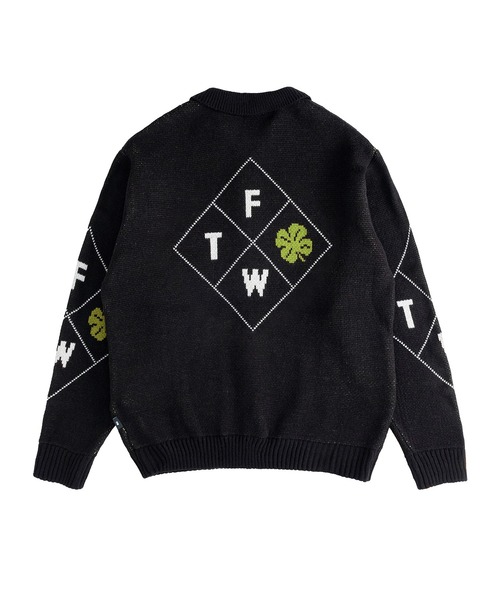 FTW(エフティダブリュー)の「COLOR BLOCK KNIT SHIRT(ニット/セーター・メンズ・ブラック/マルチ/アイボリー・MEDIUM/LARGE)」の2枚目の写真