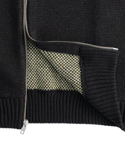 FTW(エフティダブリュー)の「COLOR BLOCK KNIT SHIRT(ニット/セーター・メンズ・ブラック/マルチ/アイボリー・MEDIUM/LARGE)」の13枚目の写真