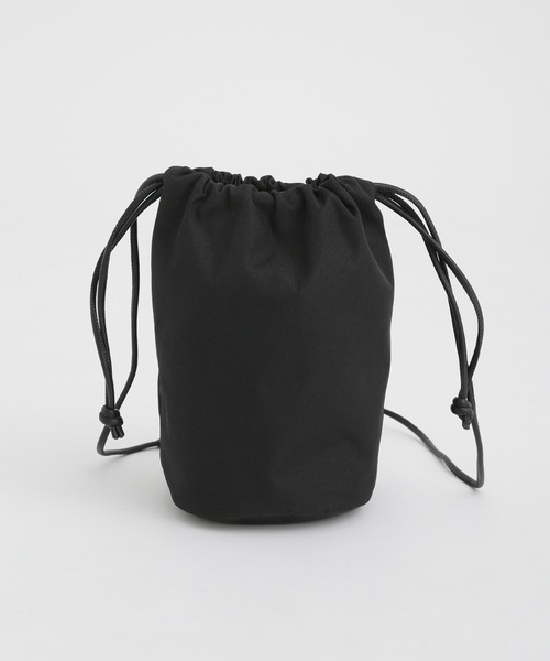 ESLOW(エスロー)の「ESLOW/CYLINDER DRAWSTRING BAG(ショルダーバッグ・レディース・ブラック/オフホワイト・FREE)」の7枚目の写真