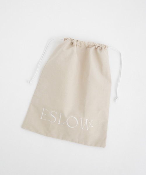 ESLOW(エスロー)の「ESLOW/CYLINDER DRAWSTRING BAG(ショルダーバッグ・レディース・ブラック/オフホワイト・FREE)」の15枚目の写真