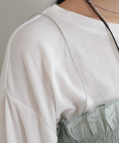 SHENERY(シーナリー)の「シアーワッシャーギャザースカート(スカート・レディース・ミント/ブラック・36/38)」の19枚目の写真