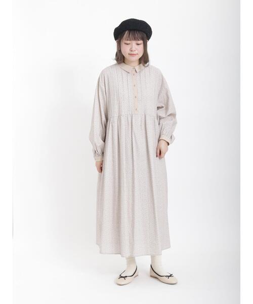 Samansa Mos2(サマンサ モスモス)の「襟配色小花柄ワンピース(ワンピース・レディース・ブラック/ミント/ベージュ・フリ-)」の11枚目の写真