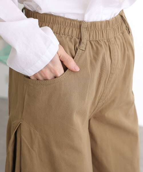 ElegChic(エレグシック)の「ウエストゴム ツイルバギーパンツ(デニムパンツ・レディース・ベージュ/ブラック/カーキ・M/L/XL/3L/4L)」の17枚目の写真