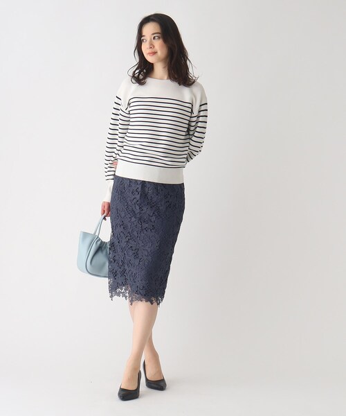 index（インデックス）の「◆ガーター編みニット【UV/洗濯機洗い可】（ニット/セーター・レディース・イエロー系その他/ネイビー系5/ライトブルー/ピンク系1/ホワイト系その他3・42/40/38/36）」の15枚目の写真