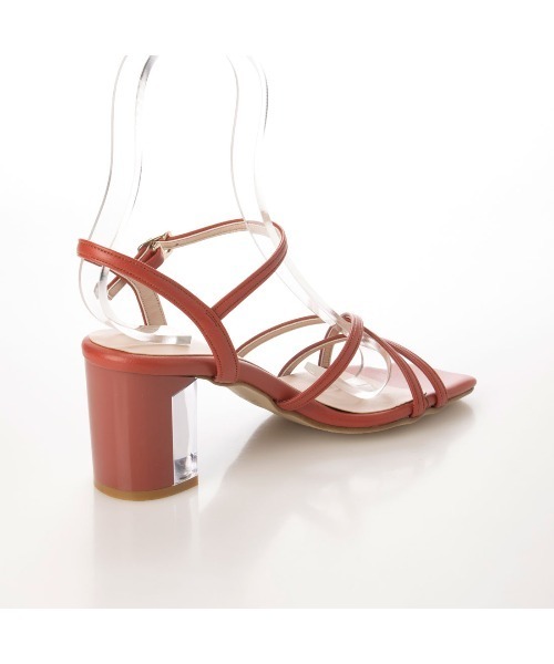 セール】スクエアトゥストラップサンダル（サンダル）｜carino