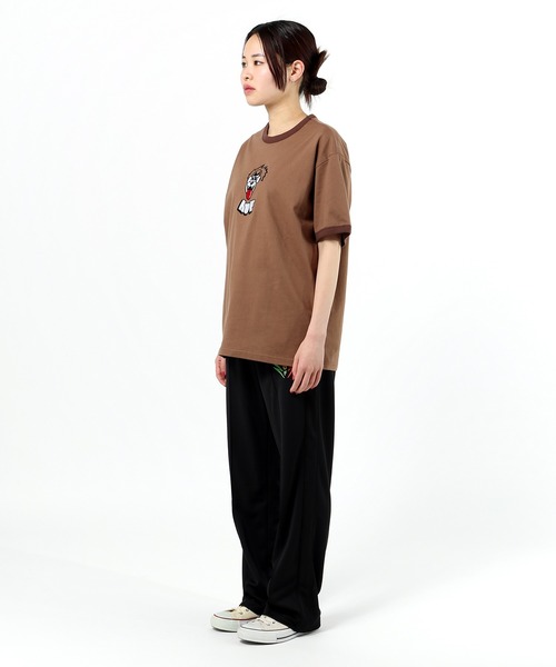 HUF(ハフ)の「PARTY WOLF RELAXED FIT RINGER / HUF Tシャツ(Tシャツ/カットソー・メンズ・ブラウン系その他/ヘザーグレー・LARGE/X-LARGE/MEDIUM/XX-LARGE/SMALL)」の7枚目の写真