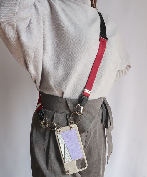 An+u（アンユー）の「マルチウェイ ワンショルサスペンダー / スマホショルダー（サスペンダー・レディース・ブラック/オフホワイト/バーガンディー/ブラウン/カーキ・MEDIUM/SMALL）」の20枚目の写真