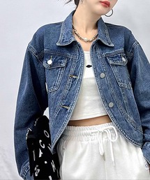 デニムジャケット ラウンドヘムGジャン