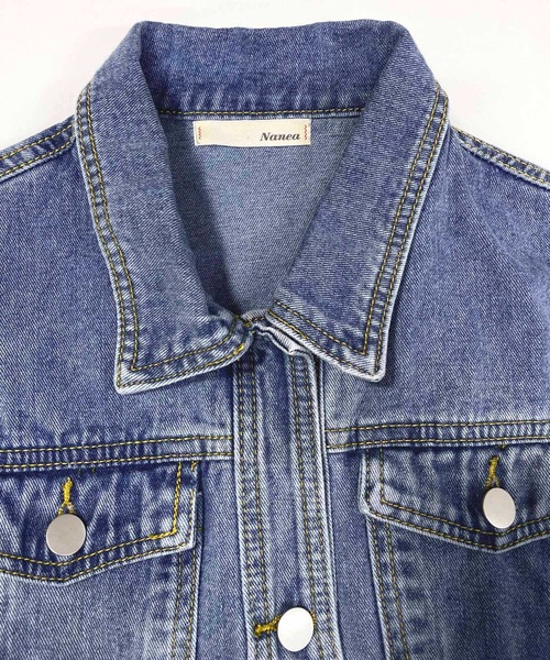 NANEA（ナネア）の「デニムジャケット　ラウンドヘムGジャン（デニムジャケット・レディース・インディゴブルー・ONE SIZE）」の20枚目の写真