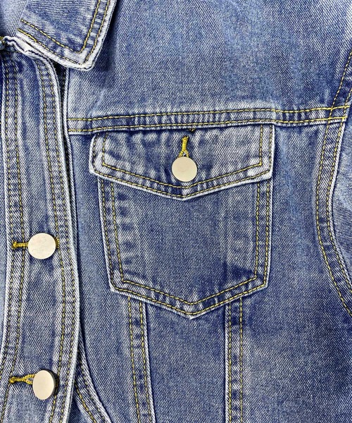 NANEA（ナネア）の「デニムジャケット　ラウンドヘムGジャン（デニムジャケット・レディース・インディゴブルー・ONE SIZE）」の21枚目の写真