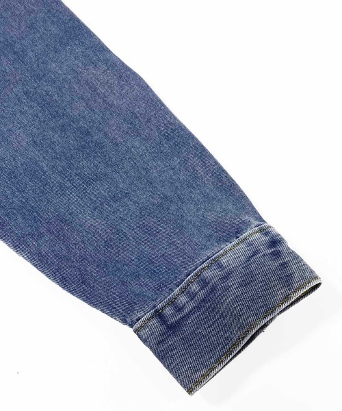 NANEA（ナネア）の「デニムジャケット　ラウンドヘムGジャン（デニムジャケット・レディース・インディゴブルー・ONE SIZE）」の5枚目の写真