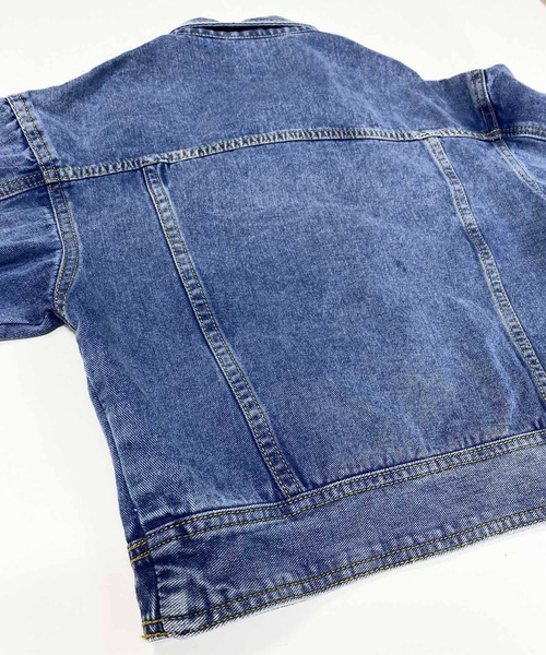 NANEA（ナネア）の「デニムジャケット　ラウンドヘムGジャン（デニムジャケット・レディース・インディゴブルー・ONE SIZE）」の6枚目の写真