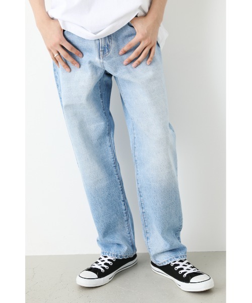 RODEO CROWNS WIDE BOWL(ロデオクラウンズワイドボウル)の「STRAIGHT DENIM(デニムパンツ・メンズ・ブルー/ライトブルー・LARGE/MEDIUM)」の2枚目の写真