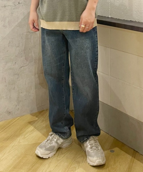 RODEO CROWNS WIDE BOWL(ロデオクラウンズワイドボウル)の「STRAIGHT DENIM(デニムパンツ・メンズ・ブルー/ライトブルー・LARGE/MEDIUM)」の10枚目の写真