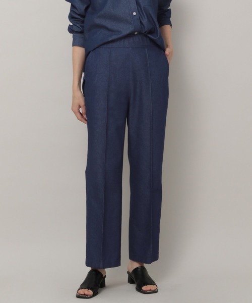 Elura（エルーラ）の「大人キレイめデニムパンツ（デニムパンツ・レディース・ライトブルー/ネイビー・SMALL/LARGE/MEDIUM）」の2枚目の写真