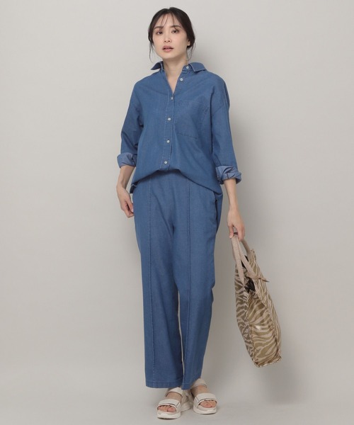 Elura（エルーラ）の「大人キレイめデニムパンツ（デニムパンツ・レディース・ライトブルー/ネイビー・SMALL/LARGE/MEDIUM）」の19枚目の写真