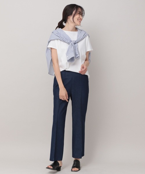 Elura（エルーラ）の「大人キレイめデニムパンツ（デニムパンツ・レディース・ライトブルー/ネイビー・SMALL/LARGE/MEDIUM）」の21枚目の写真