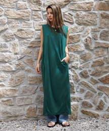 スリーブレスタックワンピース