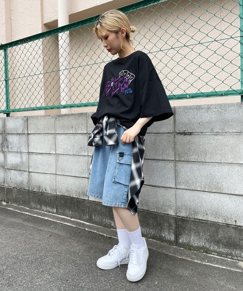 SPINNS(スピンズ)の「カーゴハーフパンツ(カーゴパンツ・レディース・ベージュ/ブラック/ブラック系/サックスブルー系/ホワイト/カーキ/ブルー系その他/ブルー系その他2・ONESIZE)」の20枚目の写真