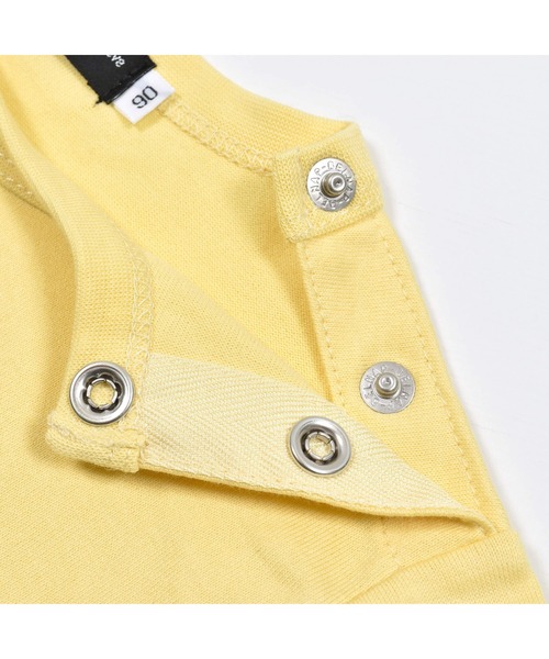 BeBe(ベベ)の「BeBe/ビーチロゴプリントTシャツ+パンツ2点セットベビー(80~90cm)(ロンパース・キッズ・イエロー・90/80)」の4枚目の写真