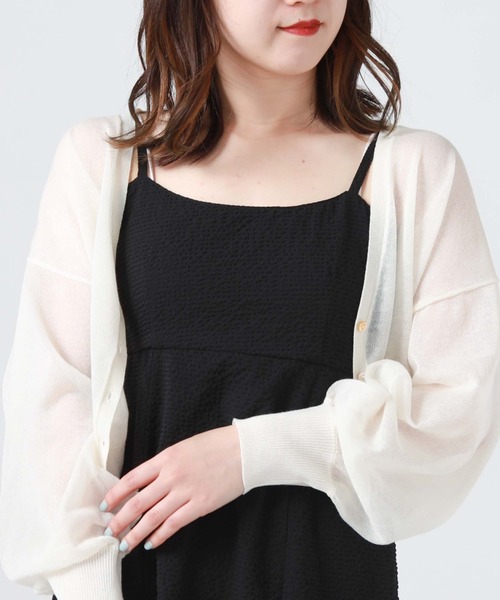 archives(アルシーヴ)の「サッカーバックシャンキャミワンピース(ワンピース・レディース・ブラック/アイボリー/ブルー・MEDIUM)」の15枚目の写真